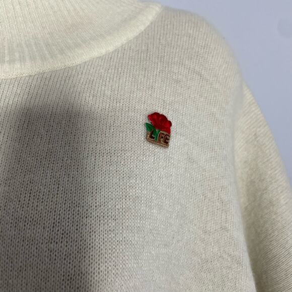 Note Di Anita Women's Sweater Poncho Wool Shawl Made in Italy Tan One Size - Picture 5 of 9